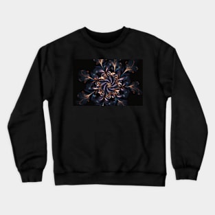 Abstract Floral Garden Botanical Print Crewneck Sweatshirt